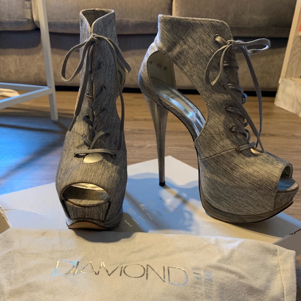 Stuart Weitzman Diamond Collection Platform Heels